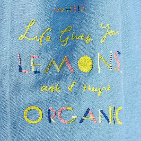 NWT Anthropologie Maricor/Maricar Life Gives You Lemons Dish Towel - Picture 3 of 3